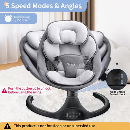 SerenitySmart Bluetooth Remote Baby Swing